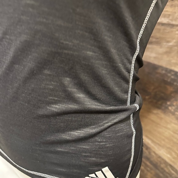 Adidas Black Sleeveless Fitted Tank Top - Picture 2 of 4